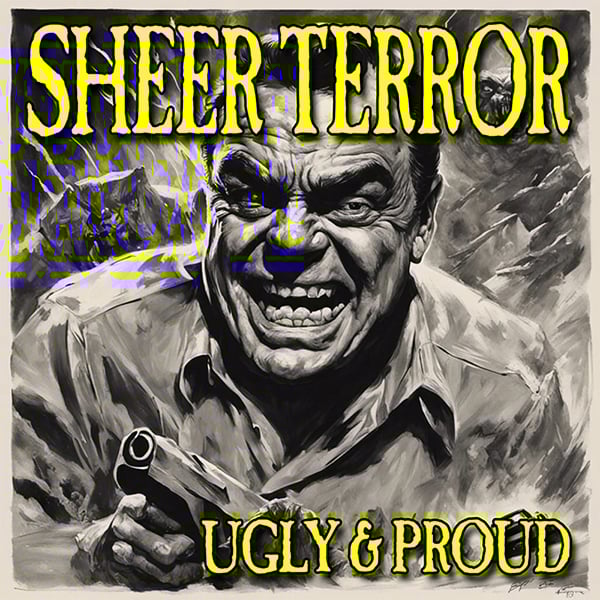 Dead City Merchandise — SHEER TERROR Ernest Borgnine Sticker Pack